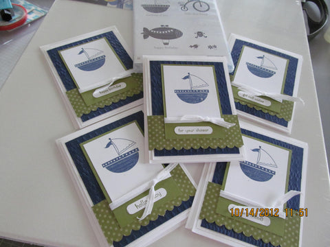 Baby Shower Card (Boy) (3 Pack)